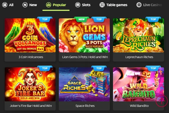 Lucky Manor Casino Home games
